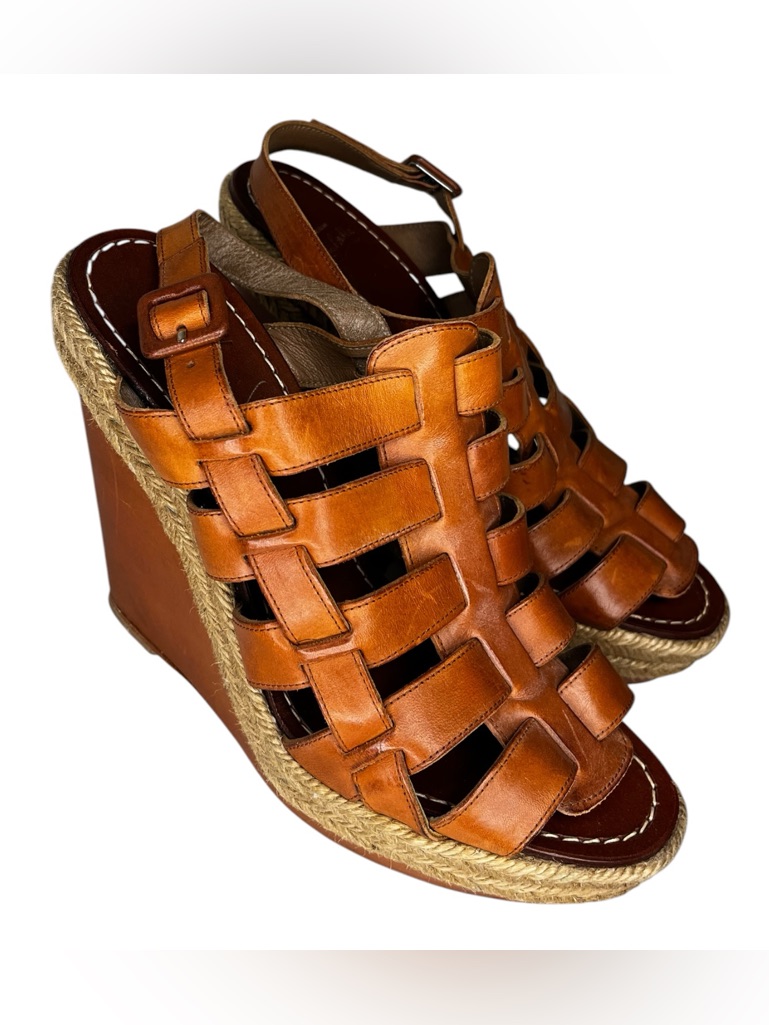 Christion Louboutin Barcelona Espadrille Wedge Sandals,